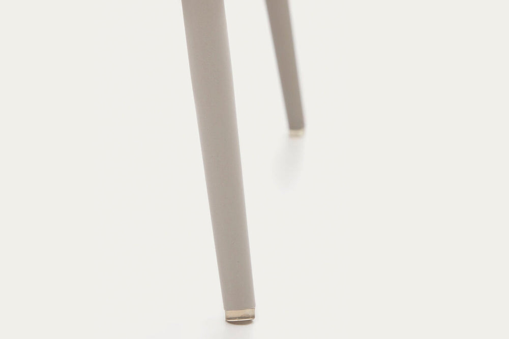 Como Yuni Chair - Chenille Fabric [Chenille Fabric]-grey seat/black leg  