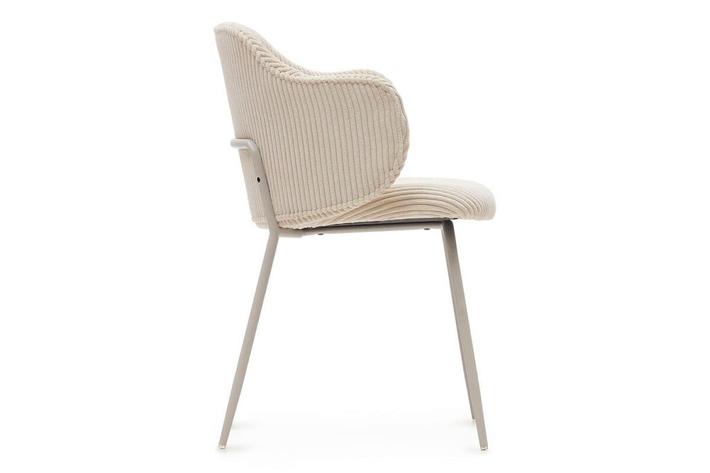 Como Yuni Chair - Corduroy Fabric [Corduroy Fabric]-green seat/black leg  