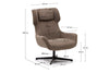 Como Zalin Armchair - Chenille Fabric [Chenille Fabric] - Thumbnail 9 