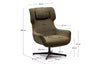 Como Zalin Armchair - Shearling Fabric [Shearling Fabric] - Thumbnail 3 