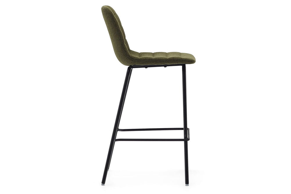 Como Zunara Bar Stool - 650mm Seat Height [925H x 470W]-black  