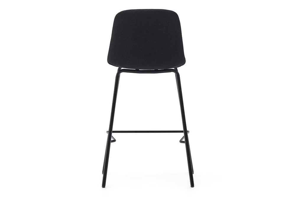 Como Zunara Bar Stool - 650mm Seat Height [925H x 470W]-black  
