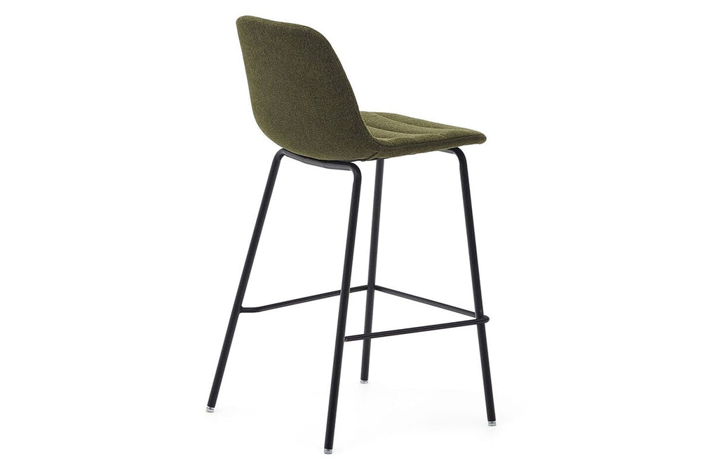 Como Zunara Bar Stool - 650mm Seat Height [925H x 470W]-black  