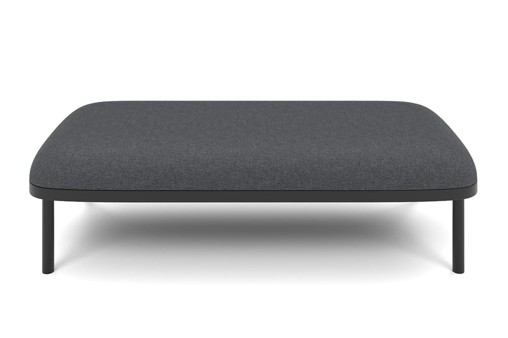 Cozy Double Seater Lounge Ottoman-dark grey  