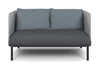 Cozy Double Seater Low Back Lounge with Cushion - Thumbnail 7 