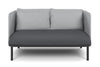 Cozy Double Seater Low Back Lounge with Cushion - Thumbnail 5 
