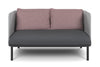 Cozy Double Seater Low Back Lounge with Cushion - Thumbnail 9 