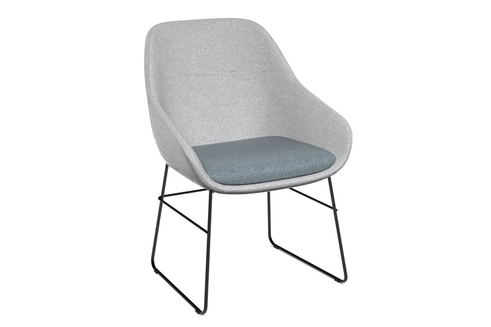 Cozy Leisure Tub Chair with Cushion-light blue  