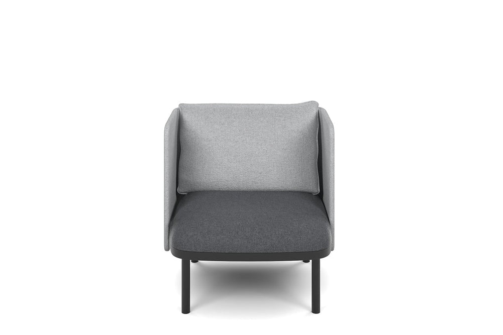 Cozy Single Seater Low Back Lounge with Cushion-yellow  