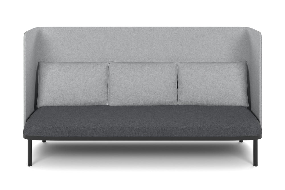 Cozy Triple Seater High Back Lounge with Cushion-yellow  