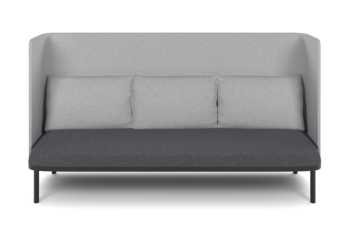 Cozy Triple Seater High Back Lounge with Cushion-yellow  
