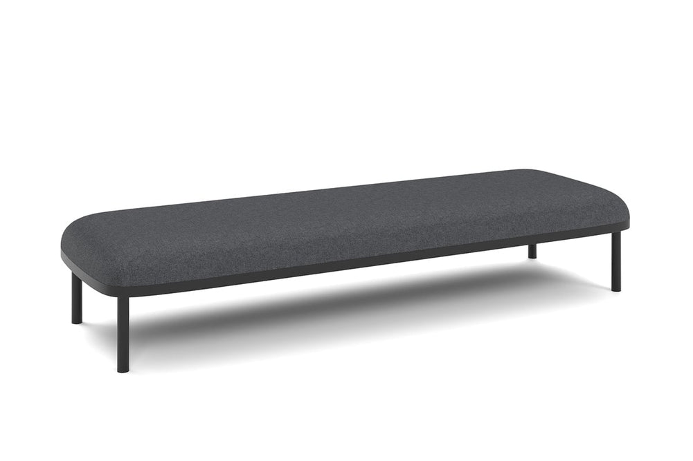 Cozy Triple Seater Lounge Ottoman-dark grey  