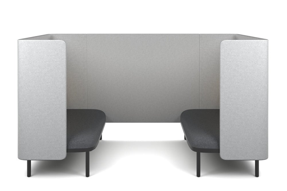 Cozy Two Double Seater Pod Privacy Booth-yellow standard table 