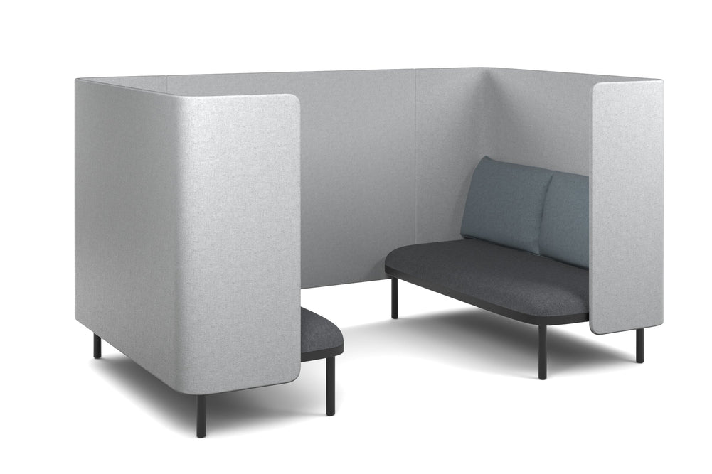 Cozy Two Double Seater Pod Privacy Booth-light blue none 