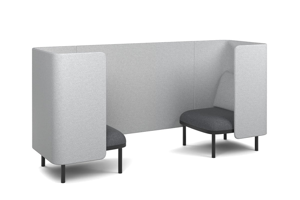 Cozy Two Single Seater Pod Privacy Booth-light grey none 