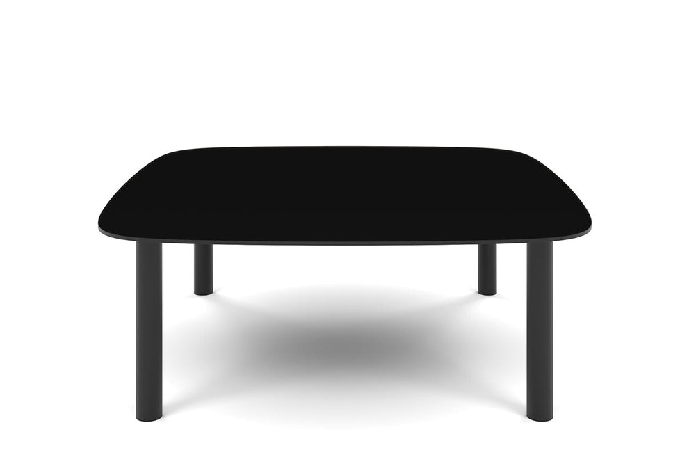 Cozy Two Single Seater Pod Privacy Booth-yellow coffee square table 