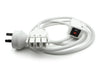 DPG Cable Management White Basket Single Metal+Tray Include 4 Power 2 Data [1250W x 105H] - Thumbnail 2 