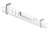 DPG Cable Management White Basket Single Metal+Tray Include 4 Power 2 Data [1550W x 105H] - Thumbnail 1 