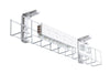 DPG Cable Management White Basket Single Metal+Tray Include 4 Power 2 Data [950W x 105H] - Thumbnail 1 