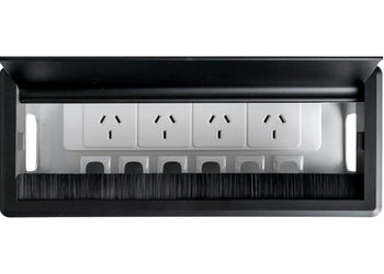 DPG Switch In Desk Power Box DPG black 4 Power/6 Data none