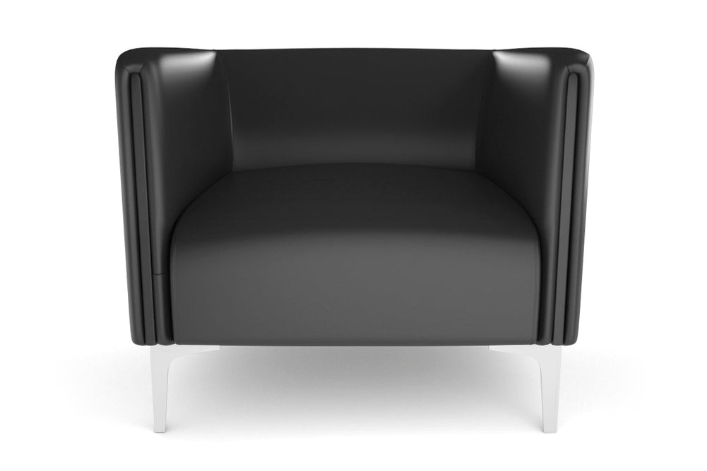 Drej 2.0 Lounge with Square Arms - Single-wood leg grey/fabric 