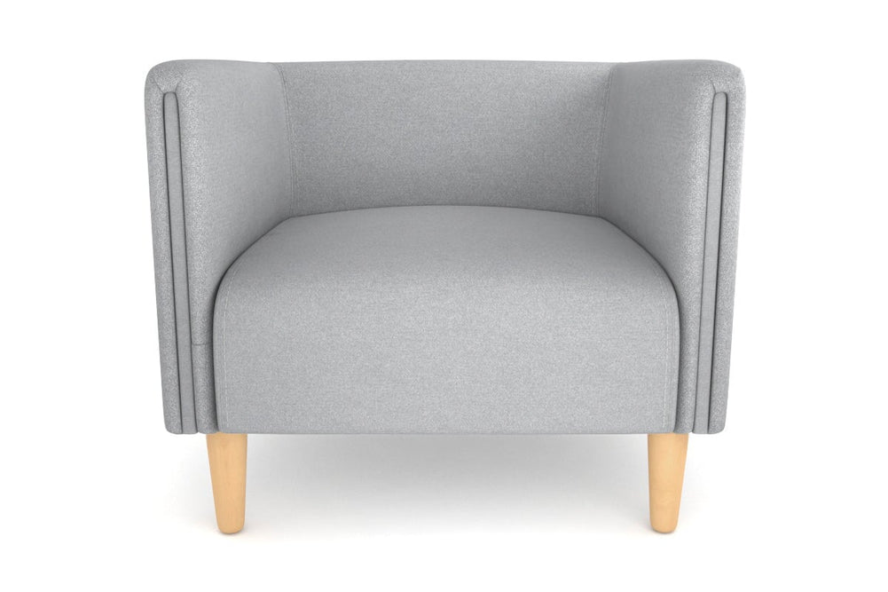 Drej 2.0 Lounge with Square Arms - Single-wood leg grey/fabric 