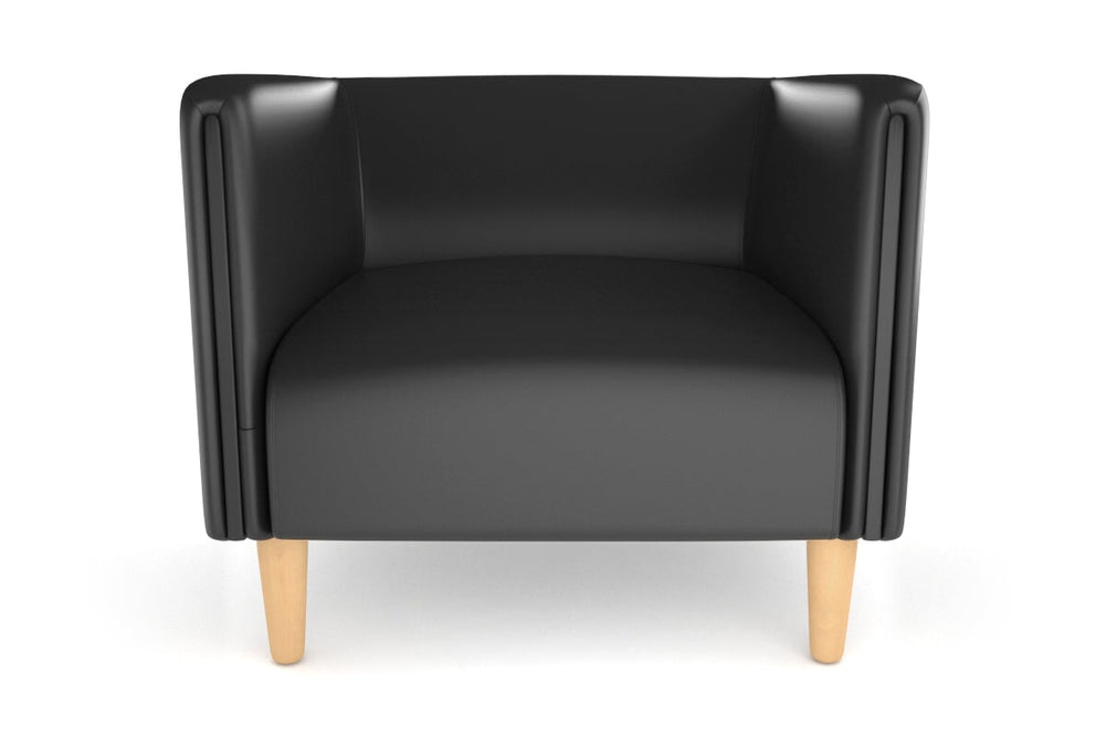 Drej 2.0 Lounge with Square Arms - Single-wood leg grey/fabric 