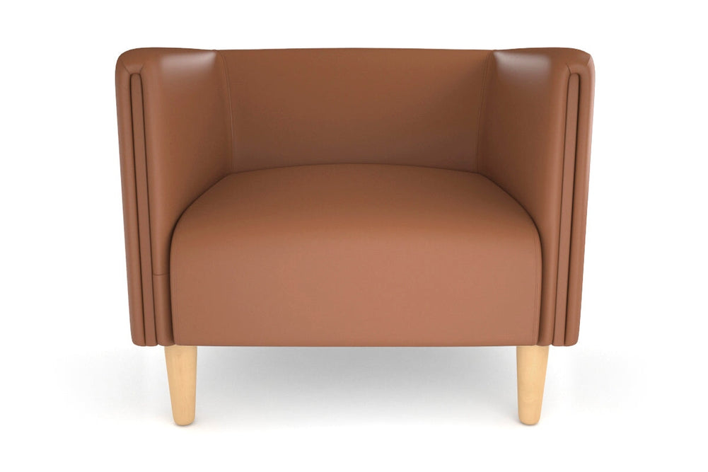 Drej 2.0 Lounge with Square Arms - Single-wood leg grey/fabric 