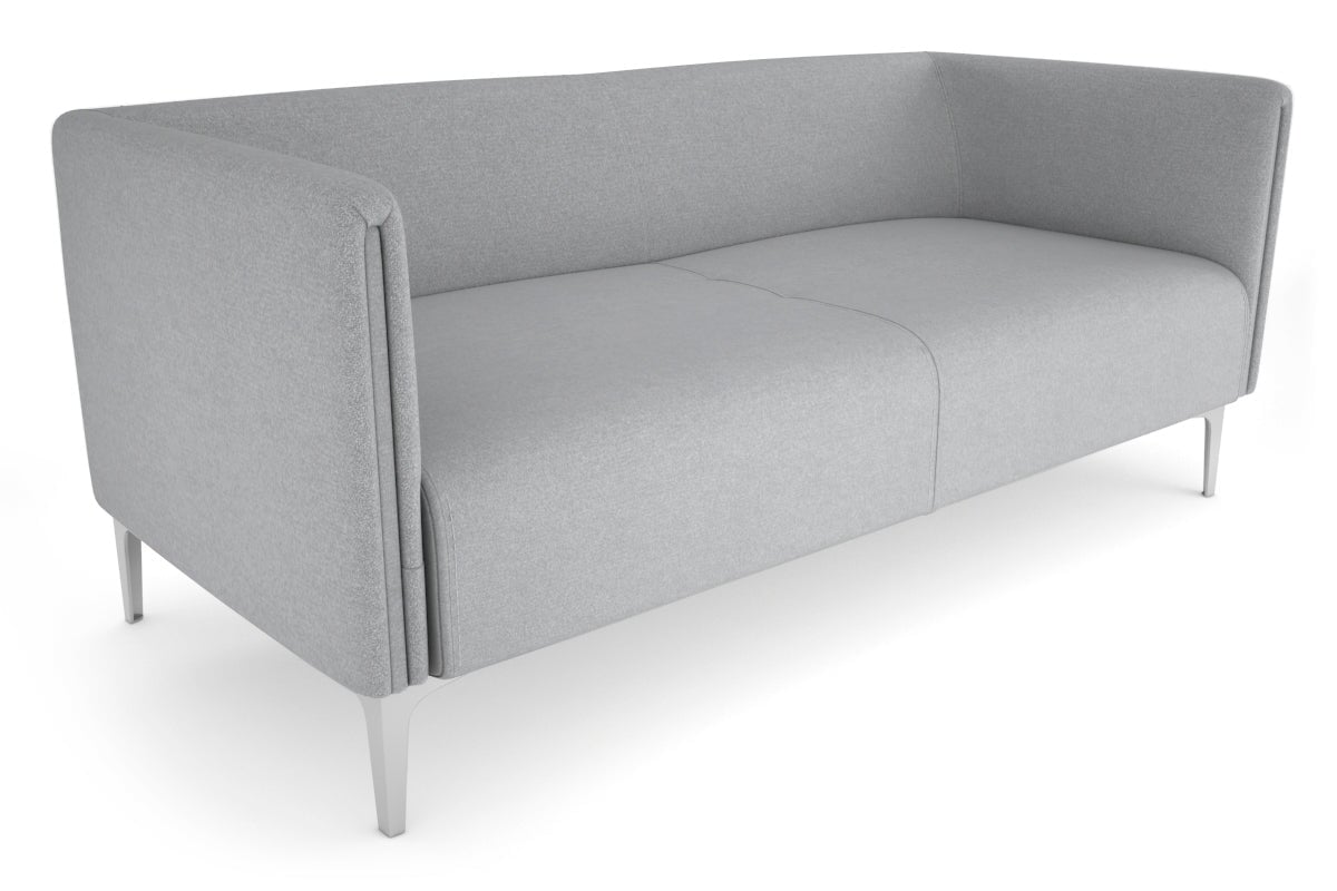 Drej 2.0 Lounge with Square Arms - Triple Jasonl chrome leg grey/fabric 