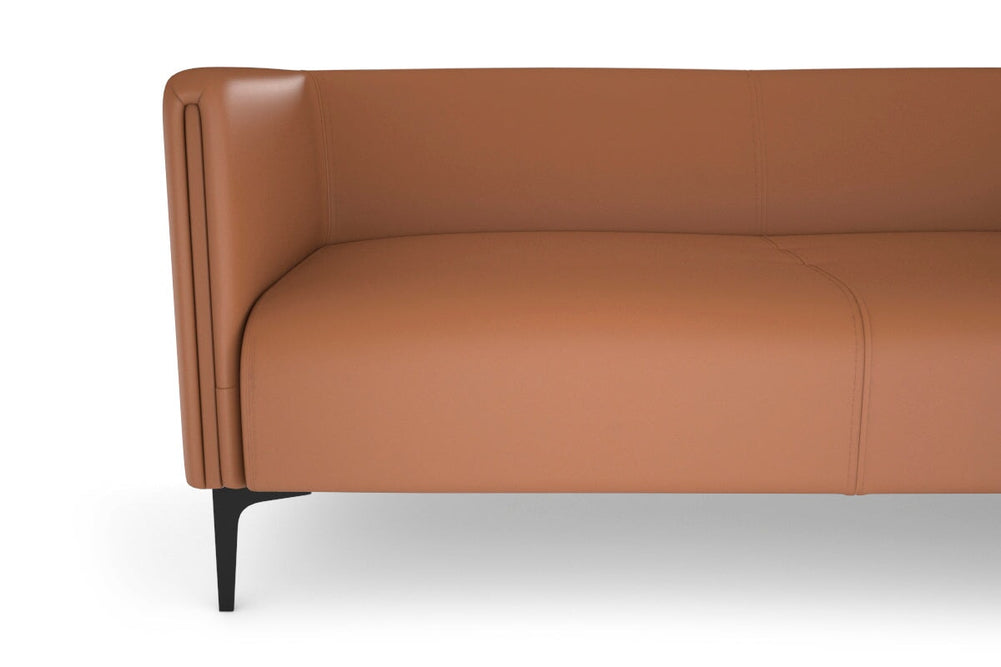 Drej 2.0 Lounge with Square Arms - Triple-wood leg grey/fabric 