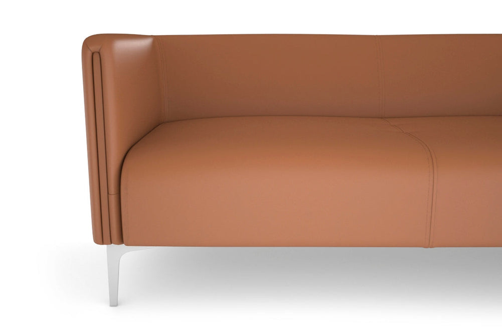 Drej 2.0 Lounge with Square Arms - Triple-wood leg grey/fabric 