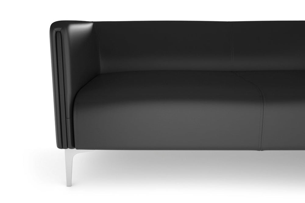 Drej 2.0 Lounge with Square Arms - Triple-wood leg grey/fabric 