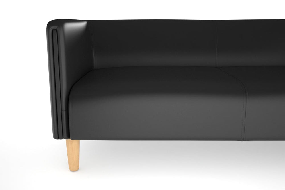 Drej 2.0 Lounge with Square Arms - Triple-wood leg grey/fabric 