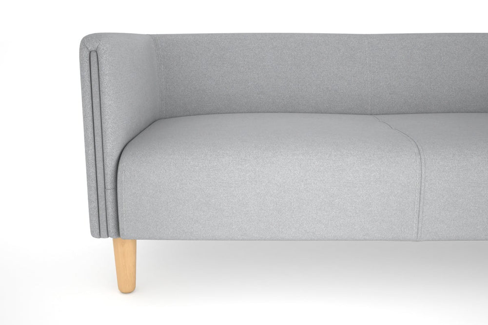 Drej 2.0 Lounge with Square Arms - Triple-wood leg grey/fabric 
