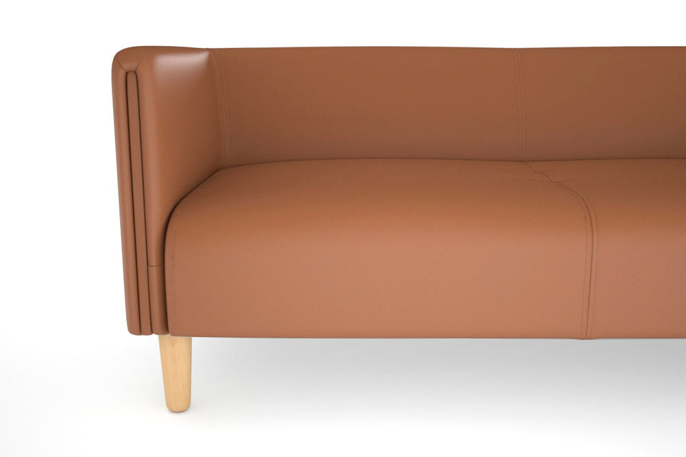 Drej 2.0 Lounge with Square Arms - Triple-wood leg grey/fabric 