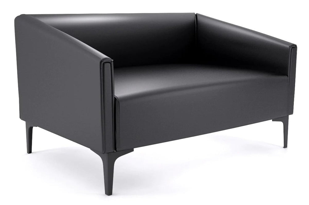 Drej Lounge Chair - Double-black leg black PU 