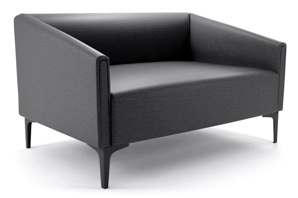 Drej Lounge Chair - Double-black leg dark grey 
