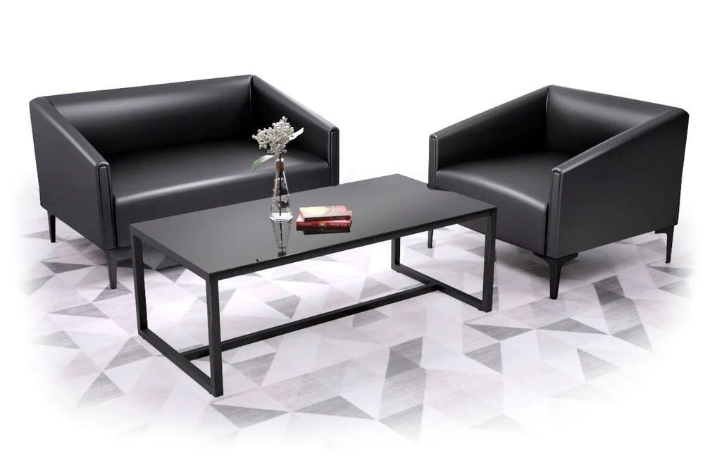 Drej Lounge Chair - Double-wooden leg dark grey 