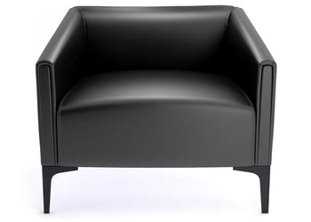 Drej Lounge Chair - Single Jasonl black leg black PU 