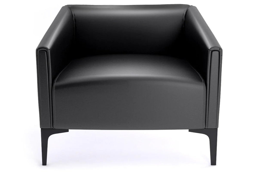 Drej Lounge Chair - Single-black leg black PU 