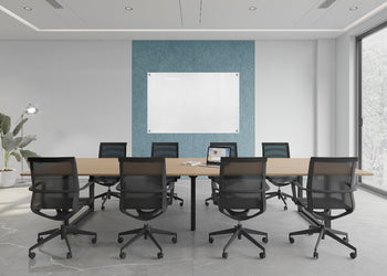 Echo Wall Cover with Integrated Glassboard [2000-2440W x 2800H] Jasonl blue panel / 1800W x 1200H glassboard 