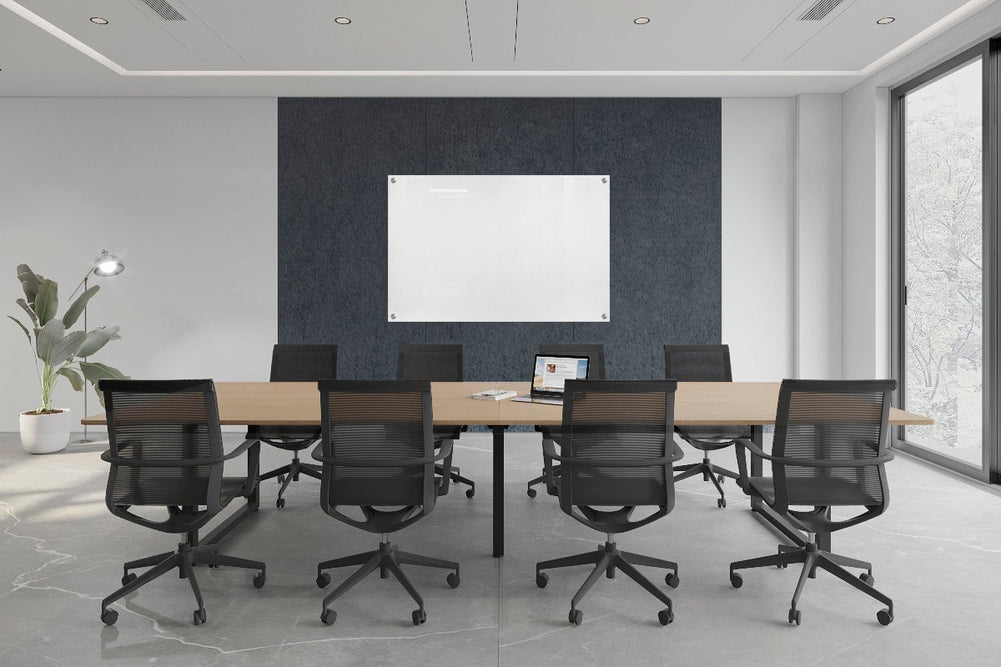 Acoustic Wall Cover with Integrated Glassboard [3000-3660W x 2800H]-dark grey 1800w x 1200h 