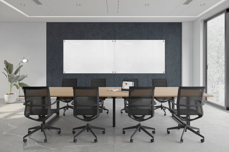 Echo Wall Cover with Integrated Glassboard [3700-4880W x 2800H] Jasonl dark grey panel / 3600W x 1200H glassboard 