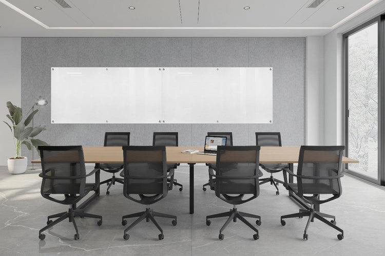 Echo Wall Cover with Integrated Glassboard [5000-6100W x 2800H] Jasonl light grey panel / 4800W x 1200H glassboard 