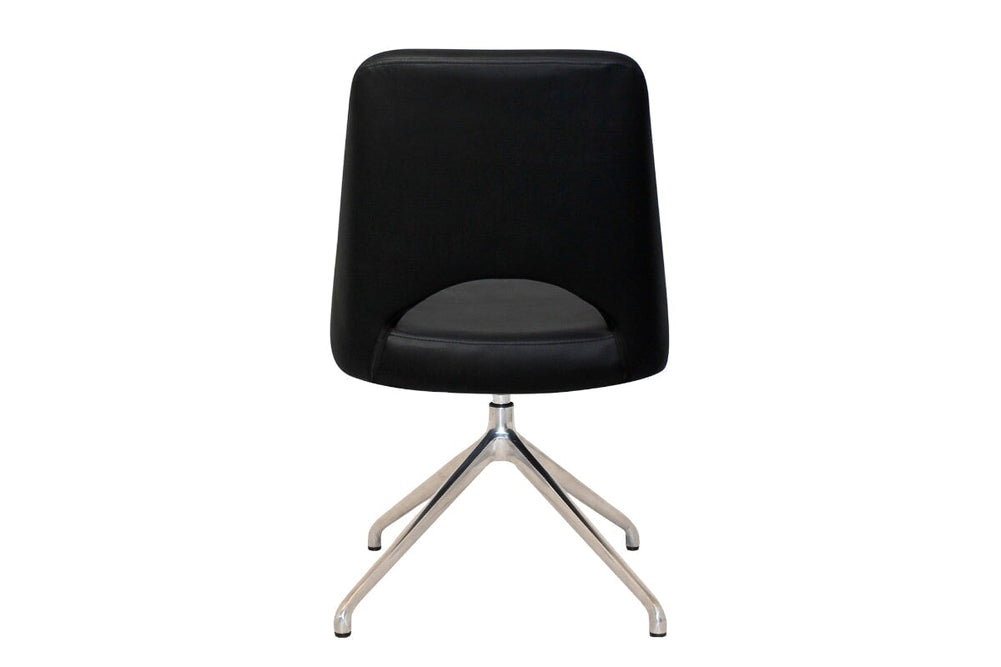 EZ Hospitality Cairo Indoor Armless Chair Metal Base - Trestle-pelle/benito tan  