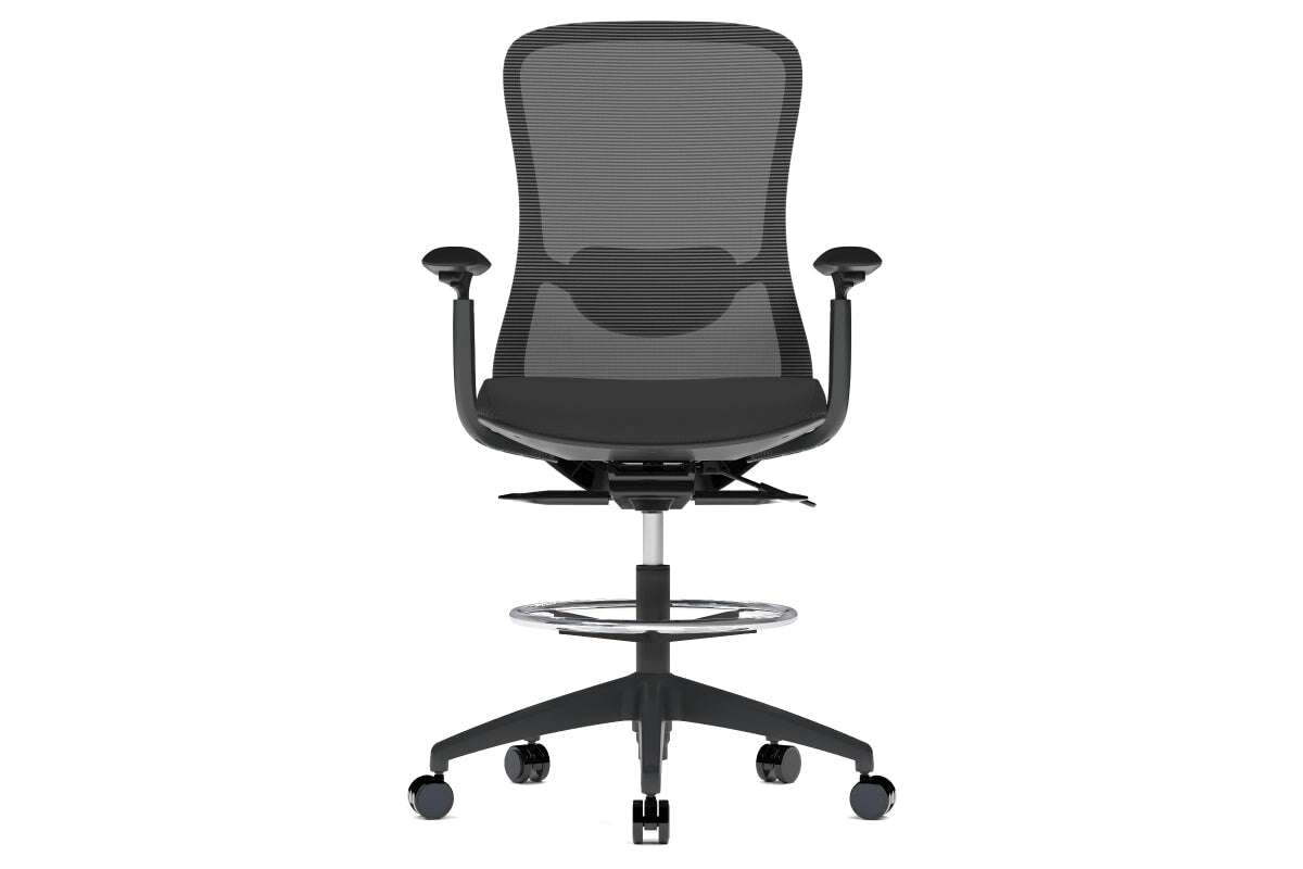 Falcon 2.0 Ergonomic Mesh Drafting Chair-light grey  