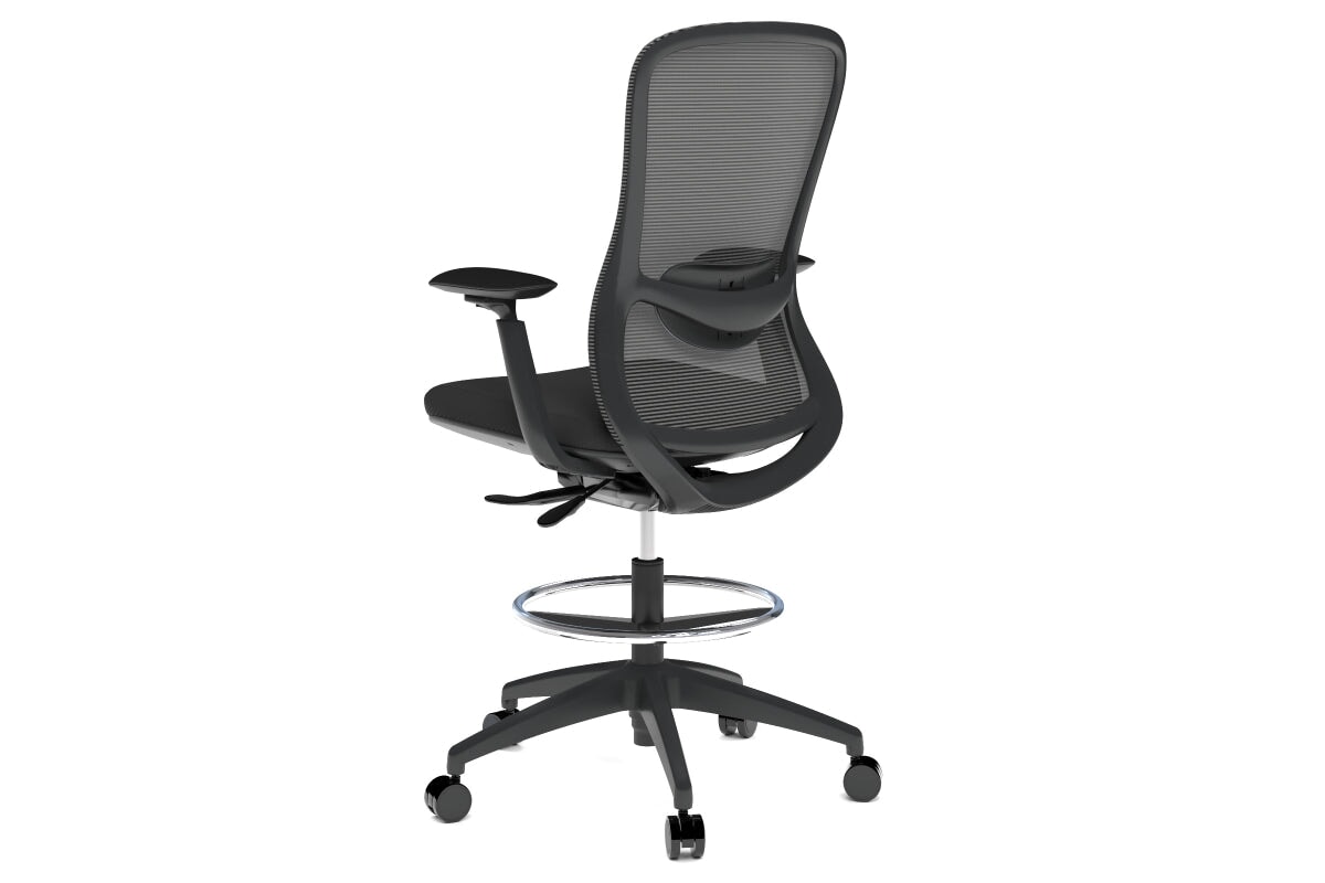 Falcon 2.0 Ergonomic Mesh Drafting Chair-light grey  