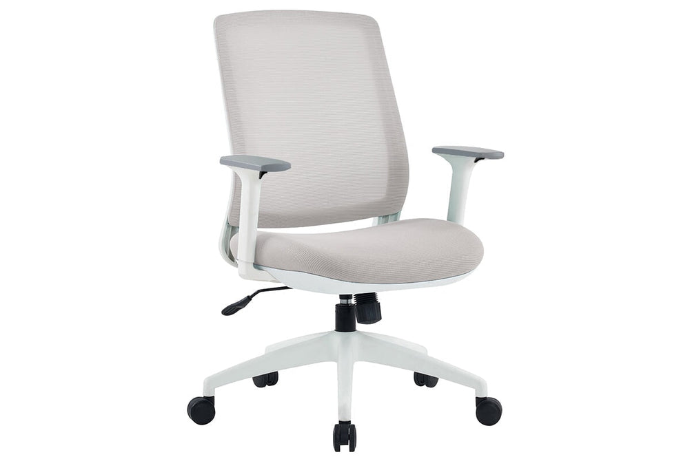 Finch Ergonomic Mesh Office Chair-light grey height adjustable arms 