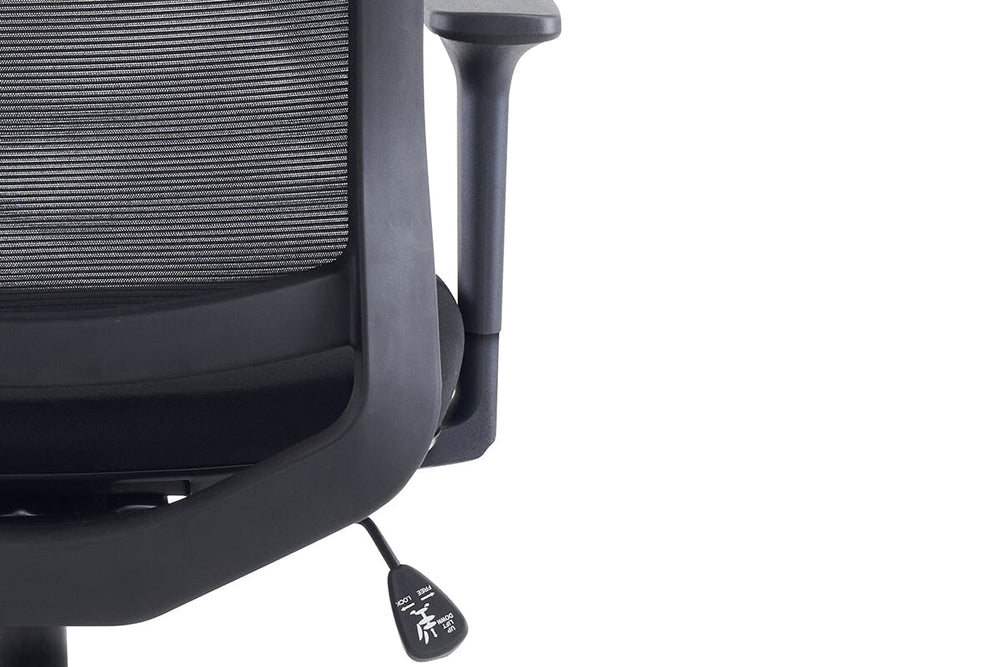 Finch Ergonomic Mesh Office Chair-blue height adjustable arms 