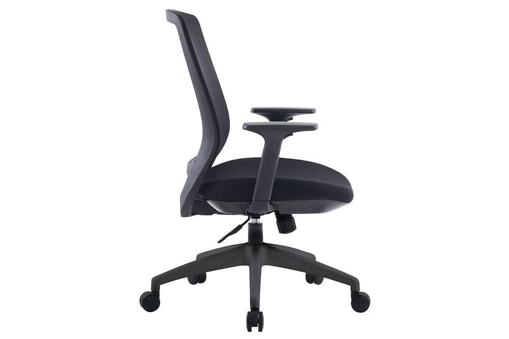 Finch Ergonomic Mesh Office Chair-blue height adjustable arms 